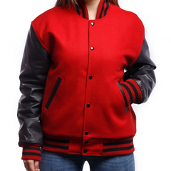 Women Varsity Jacket Front Closed