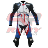 BMW Motorrad 3ESY Men Motorbike Racing Leather Suit Front View