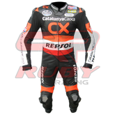 CX Repsol Men Motorbike Racing Leather Suit