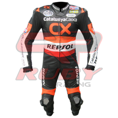 CX Repsol Men Motorbike Racing Leather Suit