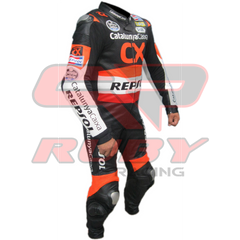 CX Repsol Men Motorbike Racing Leather Suit Right View-2