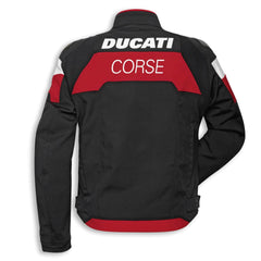 Ducati Corse C5 Motorbike Leather Biker Jacket Back View