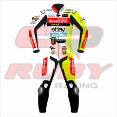 Fabio Di Giannantonio VR46 Pertamina Enduro 2024 MotoGP Race Suit Front View