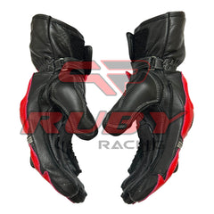 Aprilia Rsv4 Men Motorbike Racing Leather Gloves