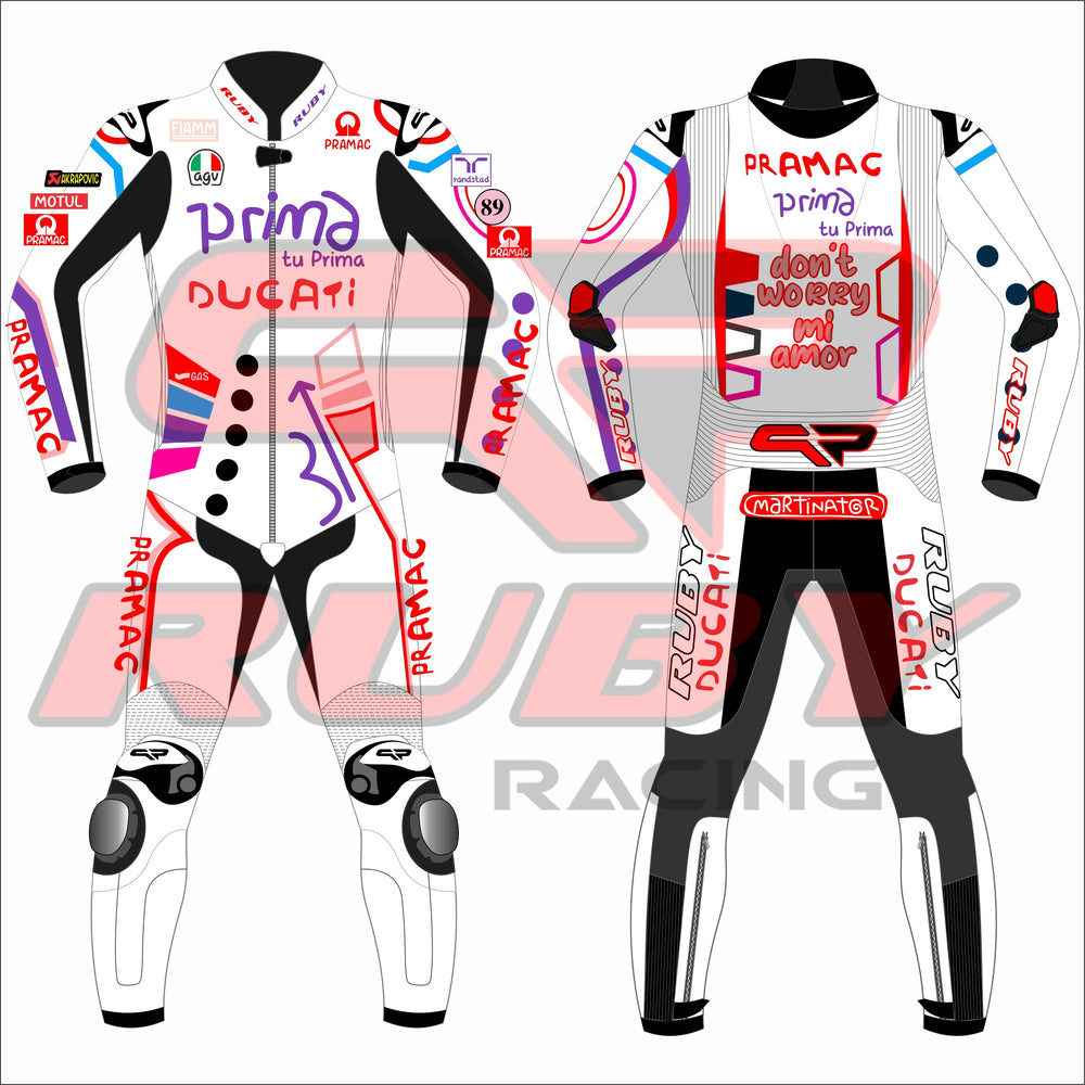 Jorge Martin Ducati Pramac Catalunya MotoGP 2024 Race Suit