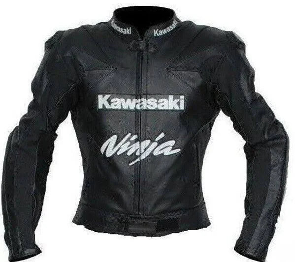 Kawasaki Ninja Black Motorcycle Jacket – Ruby Racing Kawasaki Ninja Black Motorcycle Jacket – Ruby Racing