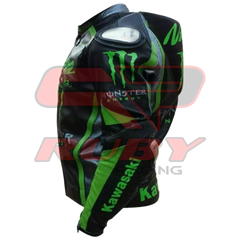 Ninja H2 Racing Leather Biker Jacket Left Side