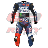 Lorenzo Motorbike Racing Leather Suit Front View