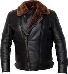 B4 Black Aviator Jacket Front