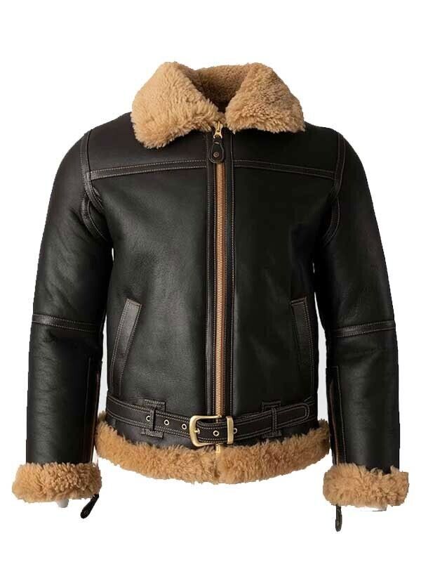 B1 Black Aviator Jacket Front