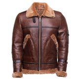 MA1 Flight Brown Aviator Jacket Front