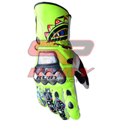 Rossi Motorcycle Leather Racing Gloves