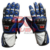 Suzuki Gloves Blue MotoGP Motorbike GSXR Armoured