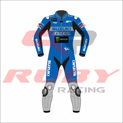 Alex Rins Suzuki MotoGP 2021 Racing Suit Front View
