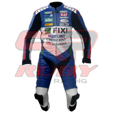 Suzuki FIXI Men Motorbike Racing Leather Suit Front View