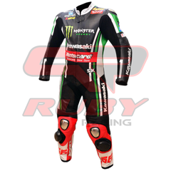 Tom Sykes KNinja Motorbike Riding Suit front left