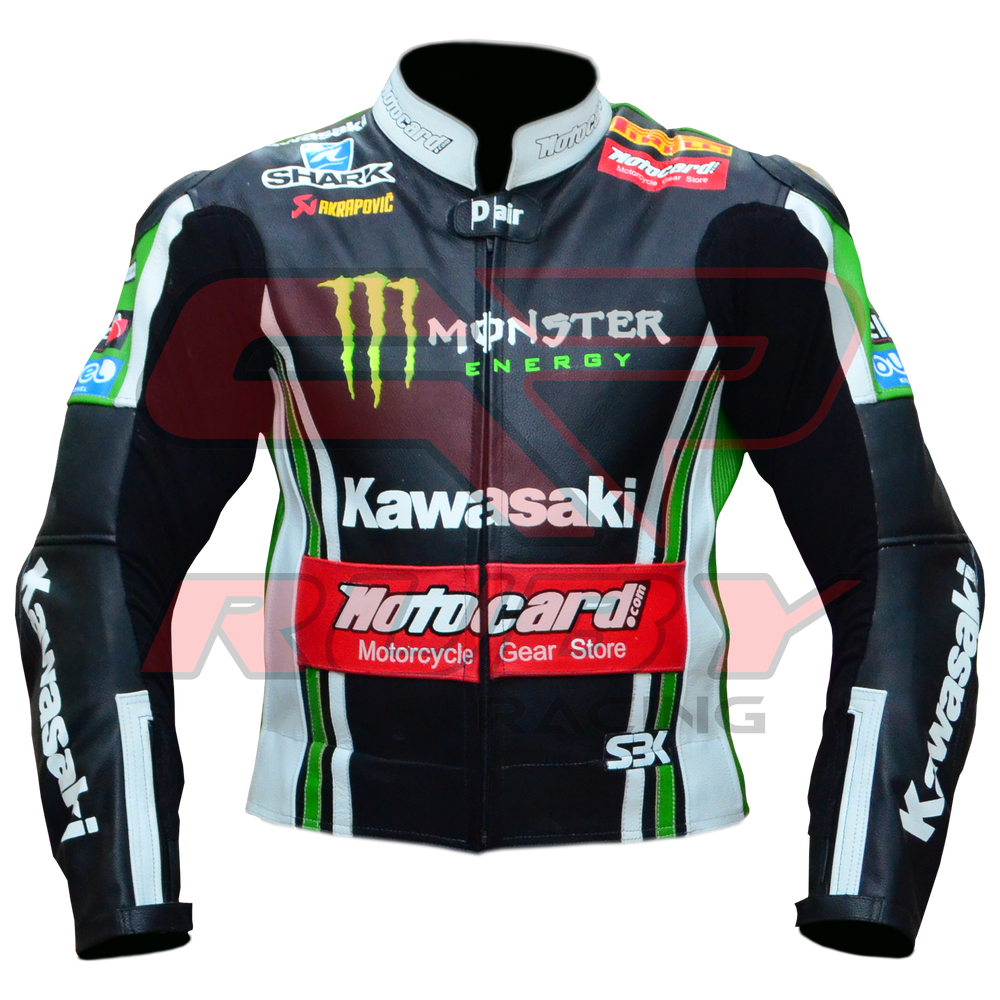 Tom Sykes Kawasaki Motorbike Jacket Front view
