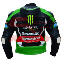 Tom Sykes Kawasaki Motorbike Jacket Back view