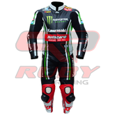 Tom Sykes 2011 KNinja Two Piece Motorbike Riding Suit Front View