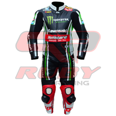 Tom Sykes 2011 KNinja Two Piece Motorbike Riding Suit Front View