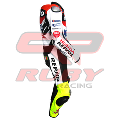 Repsol Motorbike Racing Leather Biker Suit Right View