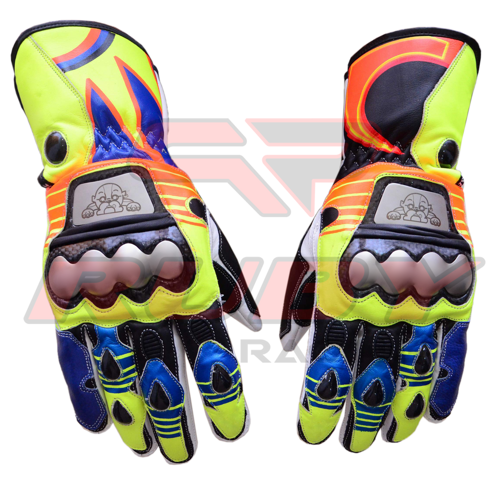 Rossi Motorbike Racing Leather Gloves Motorbike 1