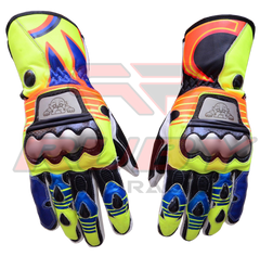 Rossi Motorbike Racing Leather Gloves Motorbike 1