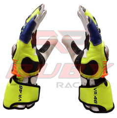 Rossi Motorbike Racing Leather Gloves Motorbike 3