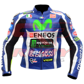 Valentino Rossi VR46 Motorbike Racing Leather Jacket front