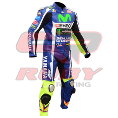 Valentino Rossi VR46 Motorbike Racing Leather Suit Right View
