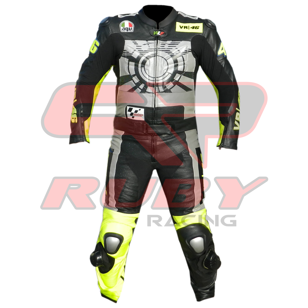 Valentino Rossi Winter Test Motorbike Racing Leather Suit