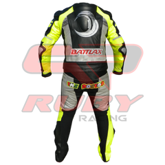 Valentino Rossi Winter Test Motorbike Racing Leather Suit Back View