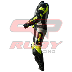 Valentino Rossi Winter Test Motorbike Racing Leather Suit Left View