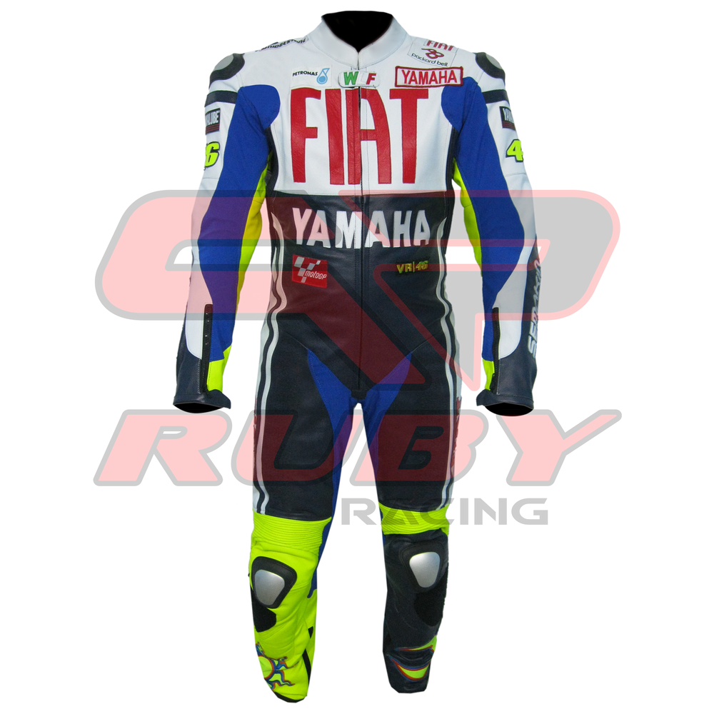 Rossi Fiat Motorbike Racing Suit Front View