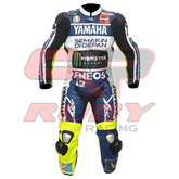 Rossi MotoGP Racing Leather Suit Front View