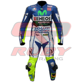 Rossi 2015 Motorbike Racing Leather Suit Front