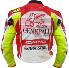 Valentino Rossi Leather Motorbike Racing Jacket back