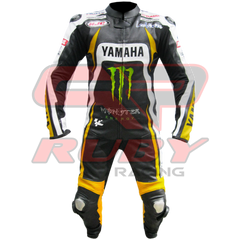 Mens Motorbike Racing Leather Suit Front View