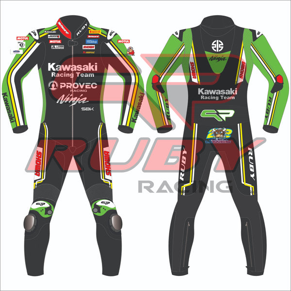 Ruby Racing Alex Lowes WSKB 2024 Kawasaki Ninja Motorbike Suit