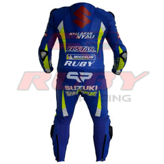 Alex Rins mSuzuki Ecstar MotoGP 2019 Race Suit Back View