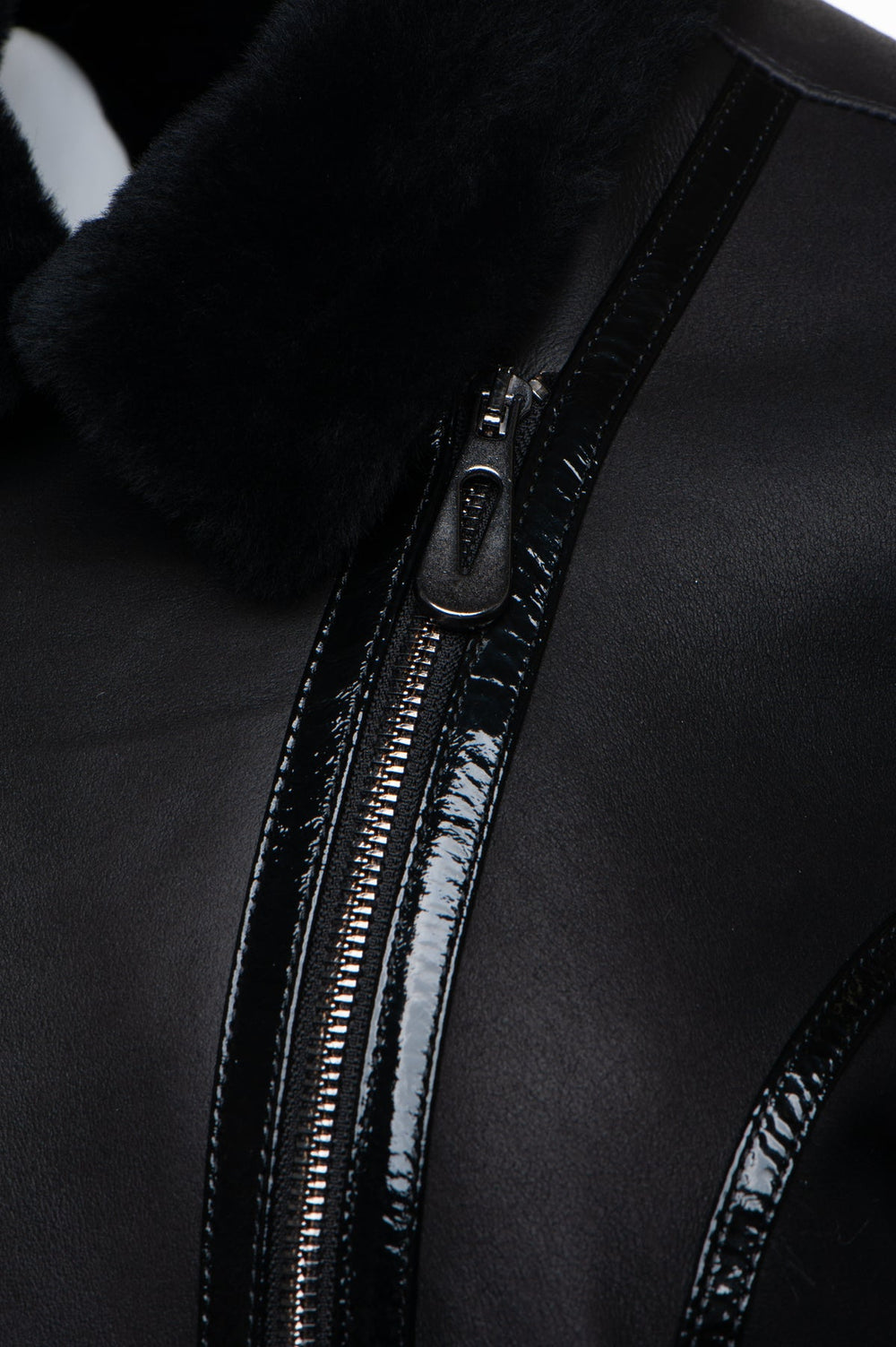 Womens Black Aviator Jacket