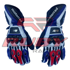 BMW Motorrad Leather Motorbike Racing Gloves