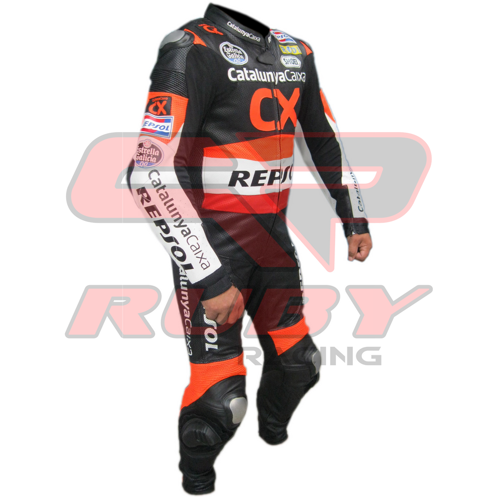 CX Repsol Men Motorbike Racing Leather Suit Right View-2