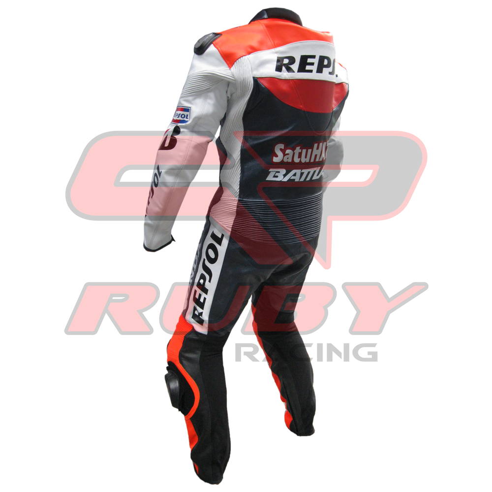Casey Stoner Honda Repsol Motorbike Racing Leather Suit Right View