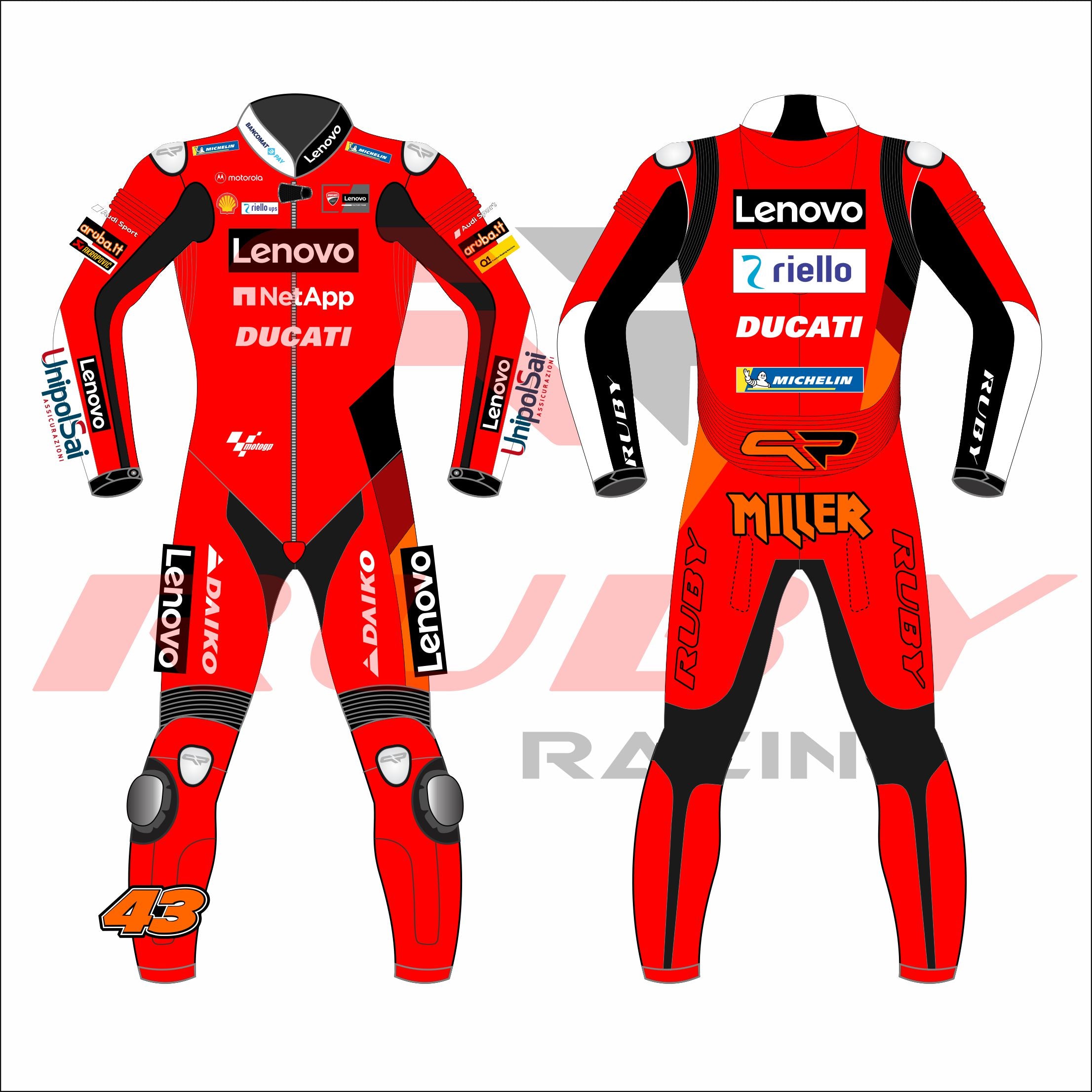 Jack Miller Ducati MotoGP 2021 Race Suit