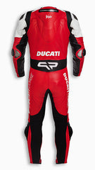 Ducati Corse DAir K1 Replica Men Motorbike Racing Leather Suit Back View