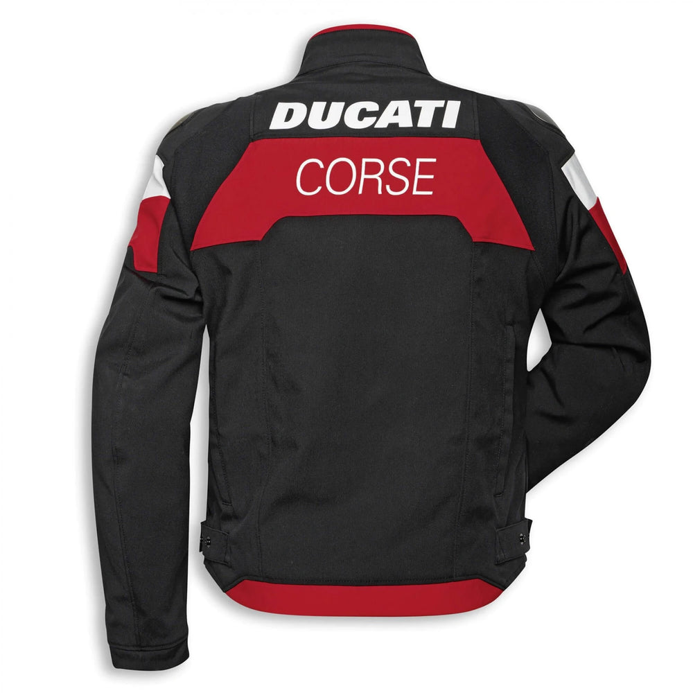 Ducati Corse C5 Motorbike Leather Biker Jacket Back View