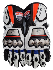 Ducati Motorbike Racing Gloves Front