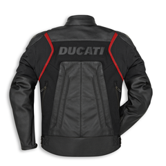 Ducati Corse C1 Men Motorbike Leather Biker Jacket Back View