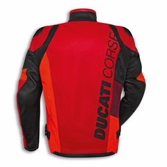 Ducati Corse C6 Leather Biker Jacket For Men & Women Back View